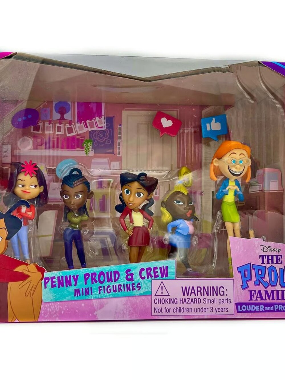 Disney The Proud Family Crew Figure Set 5 Pieces - New / Sealed